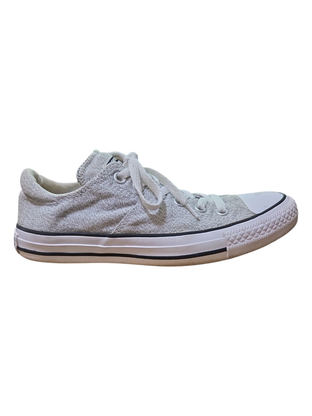 Converse Low-Top Sneakers in Light Gray and White Size 7.5 - Picture 2 of 12